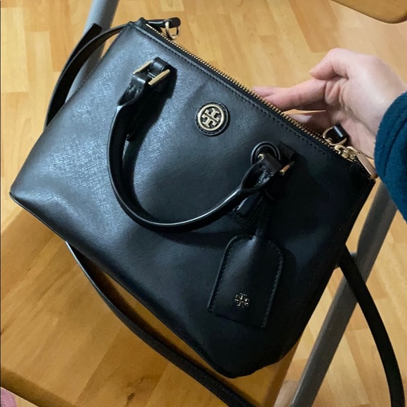 Tory Burch Robinson Micro Double-Zip Leather Bag (comes with dust bag) - Picture 5 of 7